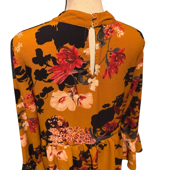 Jodifl Floral Flutter Sleeve Keyhole Neckline‎ Dress Small/medium - Picture 4 of 6